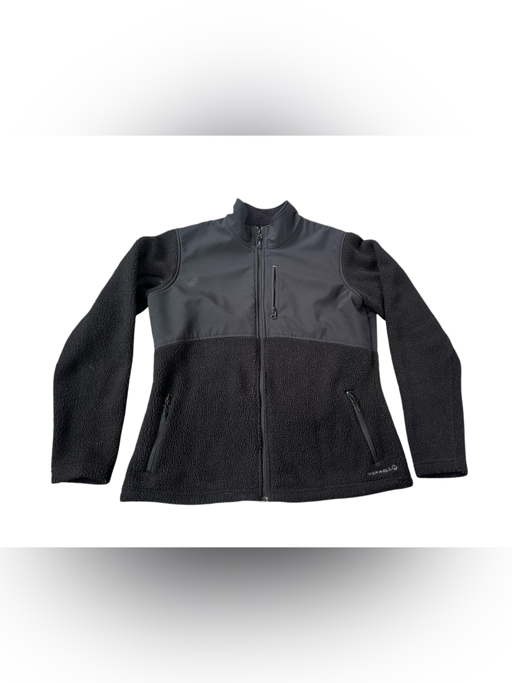 Merrell Black Fleece Full Zip Jacket- Great Jacket for All Seasons